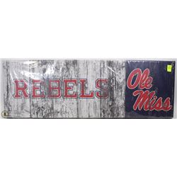 OFFICIAL COLLEGE CANVAS SIGN 'OLE MISSISSIPPI