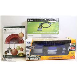 BOX WITH DLINK SWITCH, REMOTE MUSTANG CAR AND