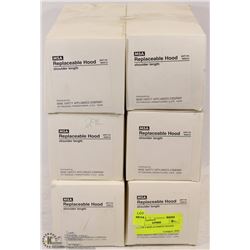 LOT OF 6 REPLACEMENT HOODS
