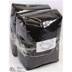 2 BAGS OF 5LB WICKED COFFEE BEANS