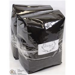 2 BAGS OF 5LB WICKED COFFEE BEANS