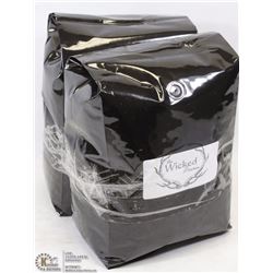 2 BAGS OF 5LB WICKED COFFEE BEANS