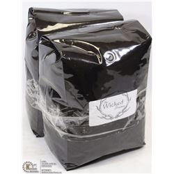 2 BAGS OF 5LB WICKED COFFEE BEANS