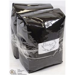 2 BAGS OF 5LB WICKED COFFEE BEANS