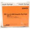 Image 1 : BOX OF 100  INSULIN SYRINGE 1CC 28G 1/2