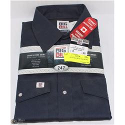 BIG BILL M REG BLUE SNAP WORK SHIRT