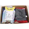 Image 1 : FLAT OF BOYS CLOTHES SIZE SMALL, INCLUDES 3 SHORTS