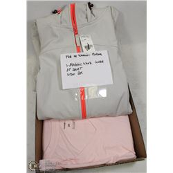 FLAT OF WOMENS CLOTHES SIZE 2X, INCLUDES 1 TSHIRT