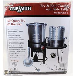 GRILL SMITH 30 QUART FRYER & BOIL SET