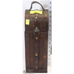 WOOD LIQUOR BOTTLE STORAGE/CARRIER