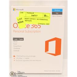 MICROSOFT OFFICE  365 PERSONAL SUBSCRIPTION