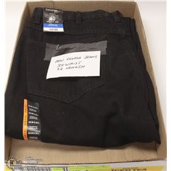 NEW GEORGE JEANS BLACK, 34"X32"