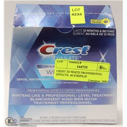 CREST 3D WHITE PROFESSIONAL EFFECTS  40 STRIPS,20