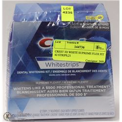 CREST 3D WHITE SUPREME FLEX FIT 42 STRIPS,21