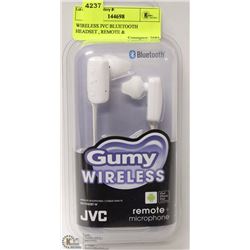 WIRELESS JVC BLUETOOTH HEADSET , REMOTE &