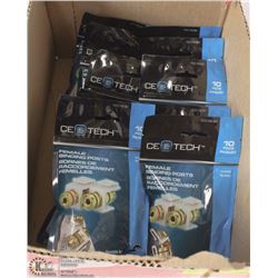 BOX OF 11-TEN PACKS OF CEETECH FEMALE BINDING
