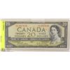 Image 1 : 1954 CANADA $20 BILL - BEATTIE/COYNE