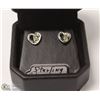 Image 1 : STERLING .925 SILVER EARRINGS HEART SHAPE