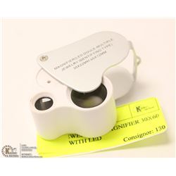 DUAL JEWELLERS MAGNIFIER 30X60 POWER WITH LED