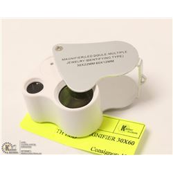 DUAL JEWELLERS MAGNIFIER 30X60 POWER WITH LED