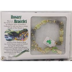 CONNEMARA MARBLE ROSARY BRACELET