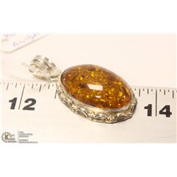 123-BALTIE AMBER GEMSTONE PENDANT