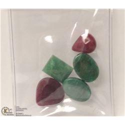 41-NATURAL EMERALD & RUBY 79.5CT