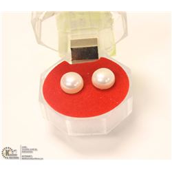 160-FRESH WATER PEARL EARRINGS .925 STERLING