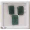 Image 1 : 15-NATURAL GREEN EMERALD 19CT