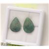 Image 1 : 9-NATURAL GREEN EMERALD 19.5CT