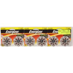 3 DOUBLE PACKS OF ENERGIZER 312 BATTERIES