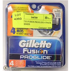 GILLETTE FUSION PROGLIDE 4 PACK CARTRIDGES