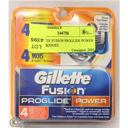GILLETTE FUSION PROGLIDE POWER 4 CARTRIDGES