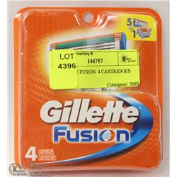 GILLETTE FUSION  4 CARTRIDGES
