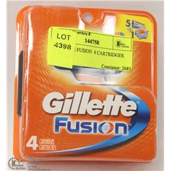 GILLETTE FUSION  4 CARTRIDGES