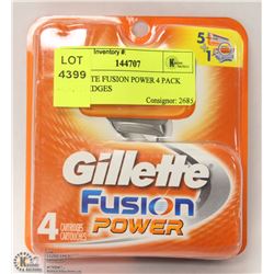 GILLETTE FUSION POWER 4 PACK CARTRIDGES