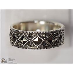 STERLING SILVER MARCASITE RING SIZE 8