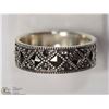 Image 1 : STERLING SILVER MARCASITE RING SIZE 8