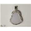 Image 2 : STERLING SILVER JADE BUDDHA PENDANT