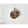 Image 1 : 10KT YELLOW GOLD SMOKEY QUARTZ PENDANT