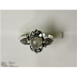 STERLING SILVER LABRADORITE SIZE 8 RING