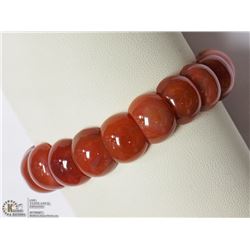 GENUINE CARNELIAN FLEXIBLE BANGLE