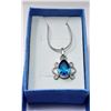 Image 1 : #10 - LONDON BLUE TOPAZ PENDANT ON CHAIN
