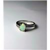 Image 1 : #13 - WHITE FIRE OPAL & ZIRCON RING