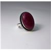 Image 1 : #14 - NATURAL KASHMIR OVAL RUBY RING
