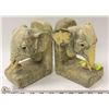 Image 1 : PAIR OF ELEPHANT BONE BOOK ENDS