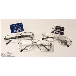 LOT OF 3 READING GLASSES +3.25