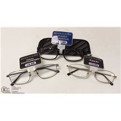 LOT OF 3 READING GLASSES +3.25