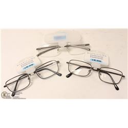 LOT OF 3 READING GLASSES +2.00
