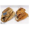 Image 1 : 2 SUPERSTAR COWHIDE BASEBALL GLOVES
